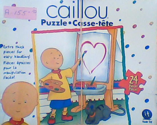 Image sur Casse-tête Caillou dessin en forme de coeur 🐶