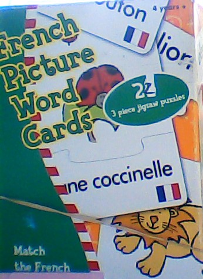 Image sur Casse-tête french picture word cards  🐶