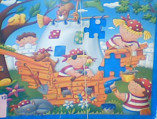 Image sur Casse-tête bâteau pirate construction 🐶