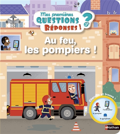 Image sur Livre, questions & réponses au feu, les pompiers 🐶