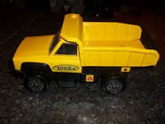 Image sur Camion jaune en métal 🐶