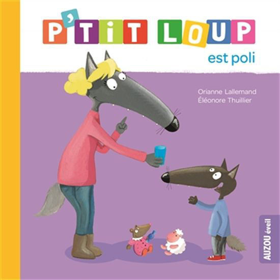Image sur Livre, p'tit loup est poli 🐶