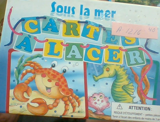 Image sur Sous la mer cartes à lacer, Spice Box 🐶