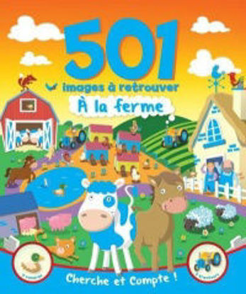 Image de Livre, 501 images à retrouver À la ferme : cherche et compte  🐶