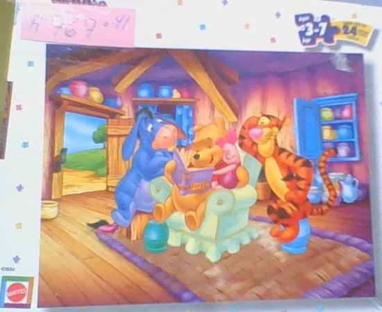 Image sur Casse-tête winnie the pooh la lecture 🐶