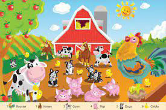 Image sur Casse-tête farm friends, White mountain puzzles 🐶
