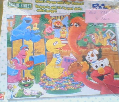 Image de Casse-tête sesame street qu'est-ce qui ne vas pas dans cette image 🐶