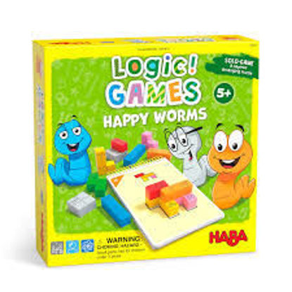 Image de Logic games happy worms 🐶