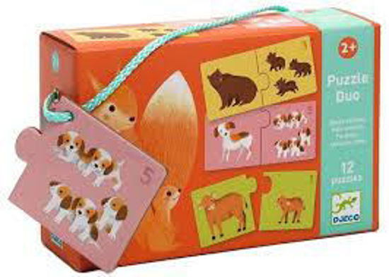 Image sur Bébé animaux, puzzle duo 🐶