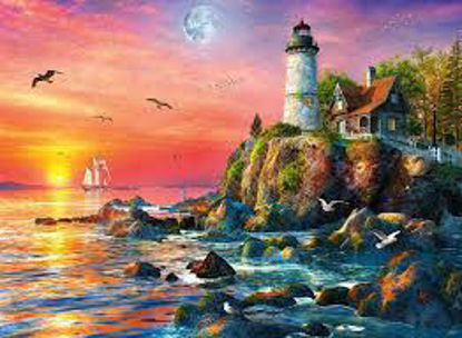 Image de Lighthouse at sunset 🐶