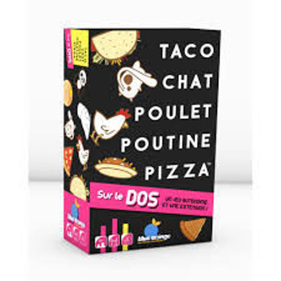 Image sur Taco chat poulet poutine pizza sur le dos🐶